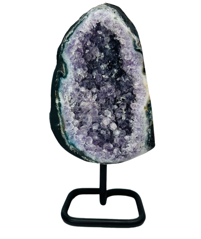 Photo 1 of 625839…7.5”  amethyst rock on stand -height includes stand 