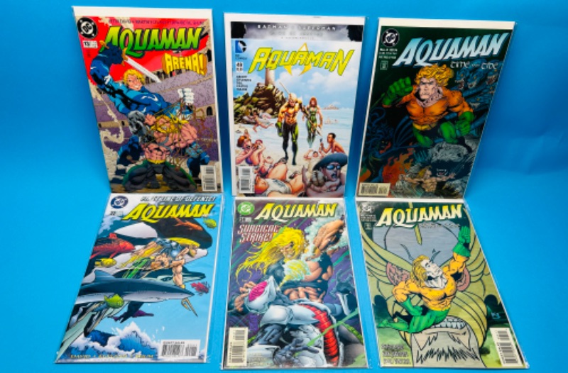 Photo 1 of 625892…6 aquaman comics in plastic sleeves 