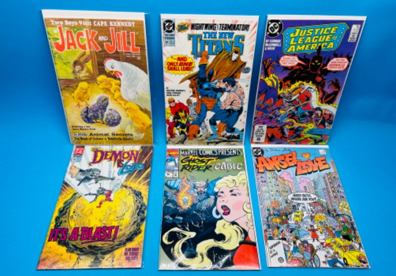 Photo 1 of 625893…6 older comics in plastic sleeves 