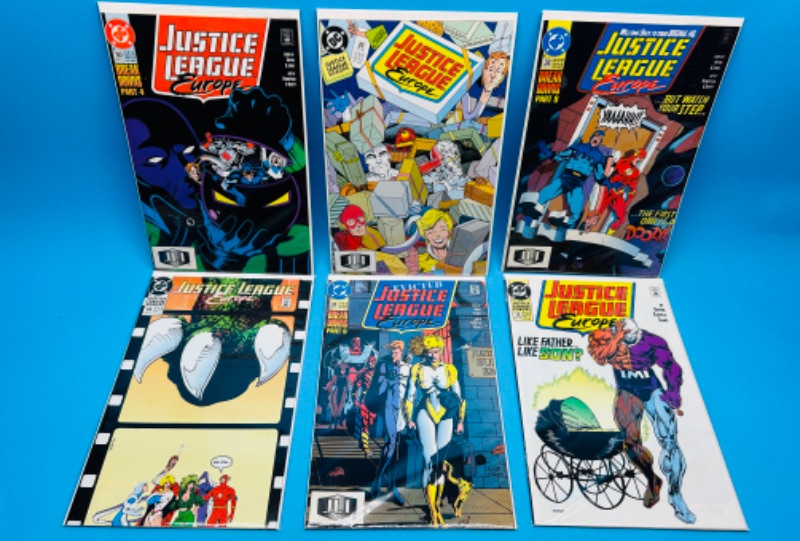 Photo 1 of 625894…6 older justice league comics in plastic sleeves 