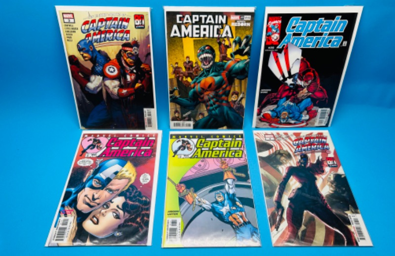 Photo 1 of 625896…6 captain America comics in plastic sleeves 