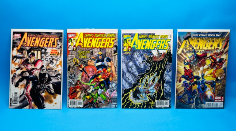 Photo 1 of 625898…4 avengers comics in plastic sleeves 