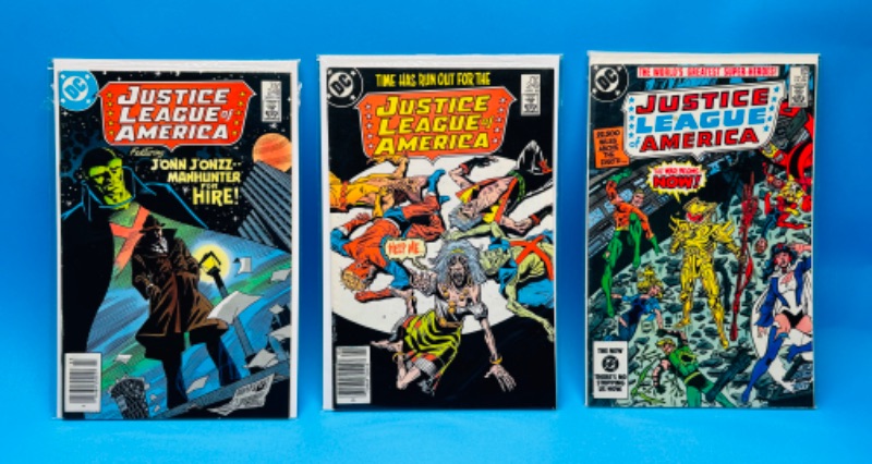 Photo 1 of 625914…3 vintage justice league of America comics in plastic sleeves 