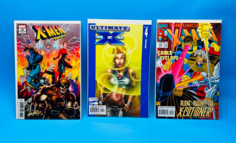 Photo 1 of 625926…3 X-men comics in plastic sleeves 