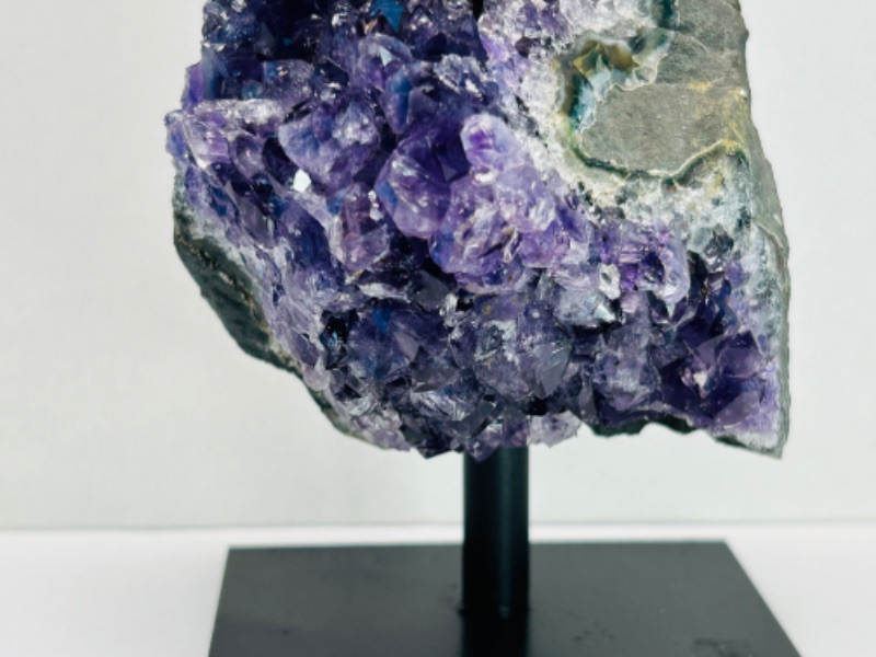 Photo 3 of 626020…5” amethyst crystal rock on stand - height includes display stand 