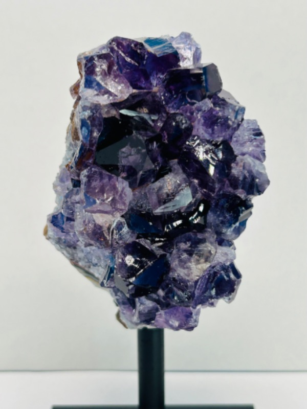 Photo 2 of 626021…5” amethyst crystal rock on stand - height includes display stand 