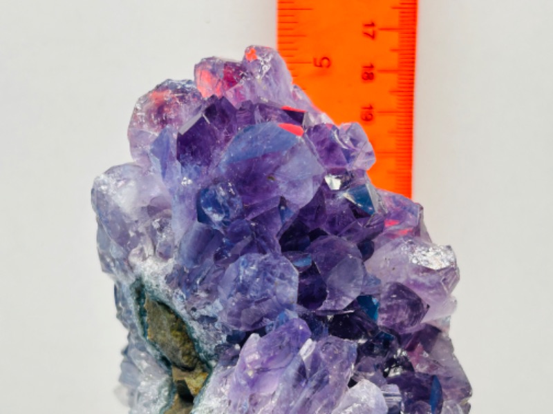 Photo 5 of 626022…5” amethyst crystal rock on stand - height includes display stand 