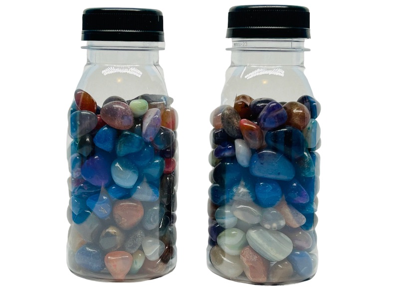 Photo 1 of 626023…2 bottles of polished rocks 5” each