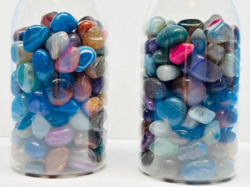 Photo 1 of 626026… 2 bottles of polished rocks 5” each