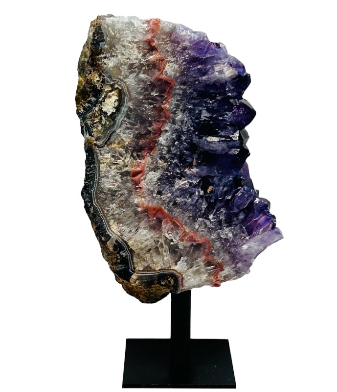 Photo 1 of 626029…6” amethyst crystal rock on stand - height includes display stand 