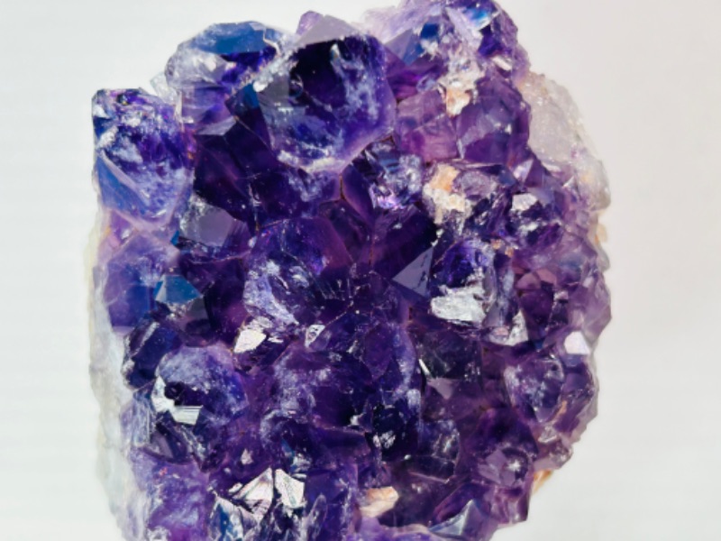 Photo 2 of 626030…2  amethyst crystal rocks  on stand - height includes display stands 5 and 3”