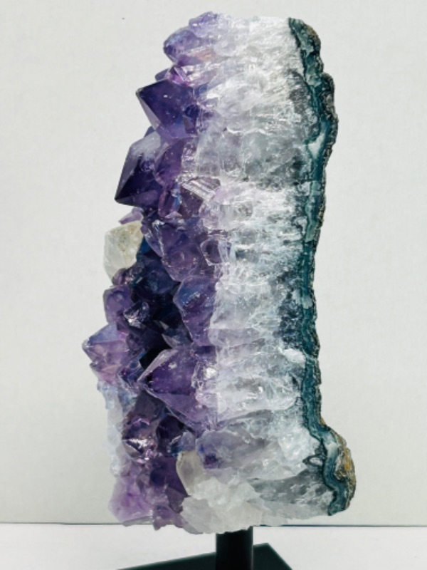 Photo 5 of 626035…6” amethyst crystal rock on stand - height includes display stand 