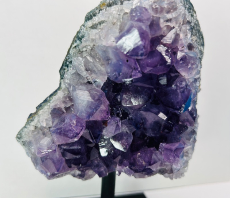 Photo 5 of 626036…6”  amethyst crystal rock on stand - height includes display stand 