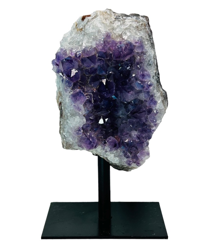 Photo 1 of 626037…6”  amethyst crystal rock on stand - height includes display stand 