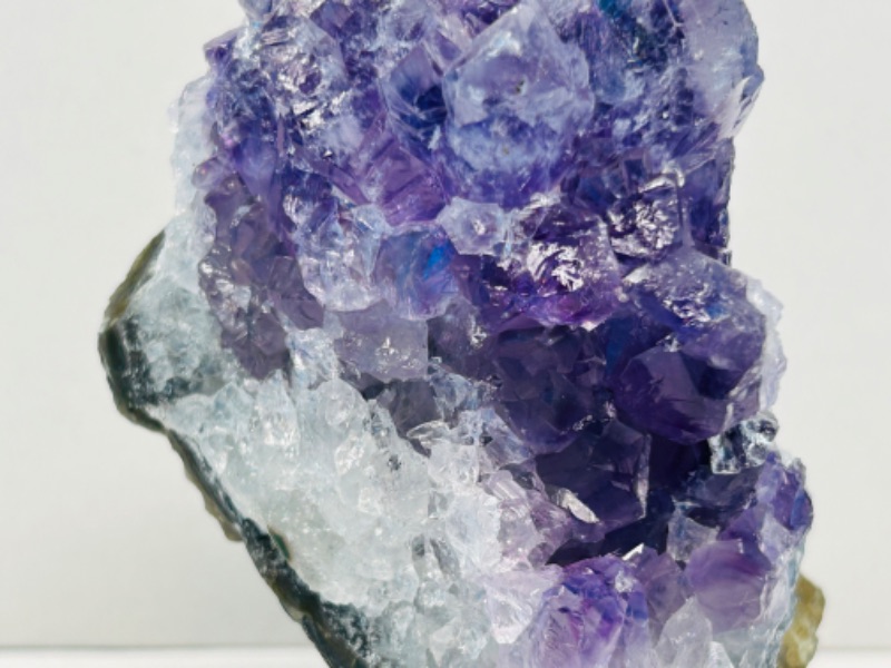 Photo 6 of 626039…4”  amethyst crystal rock on stand - height includes display stand 