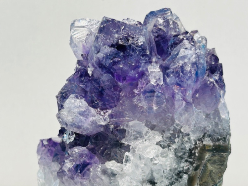 Photo 1 of 626039…4”  amethyst crystal rock on stand - height includes display stand 