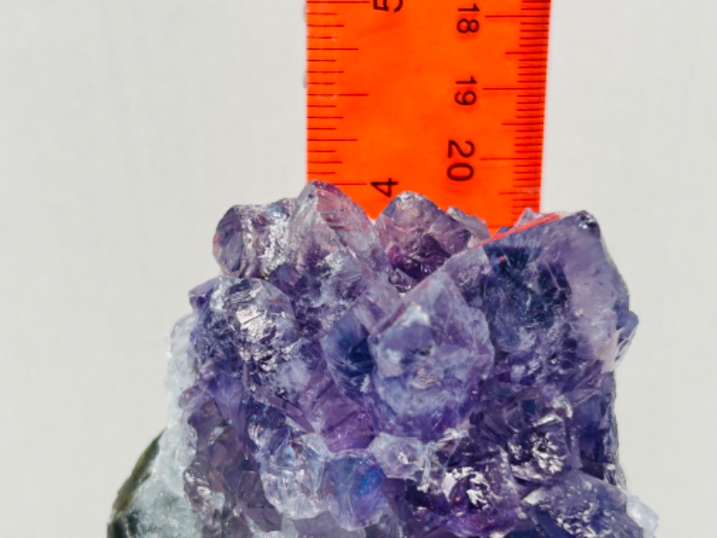 Photo 5 of 626039…4”  amethyst crystal rock on stand - height includes display stand 