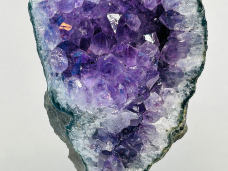 Photo 2 of 626042…5”  amethyst crystal rock on stand - height includes display stand 