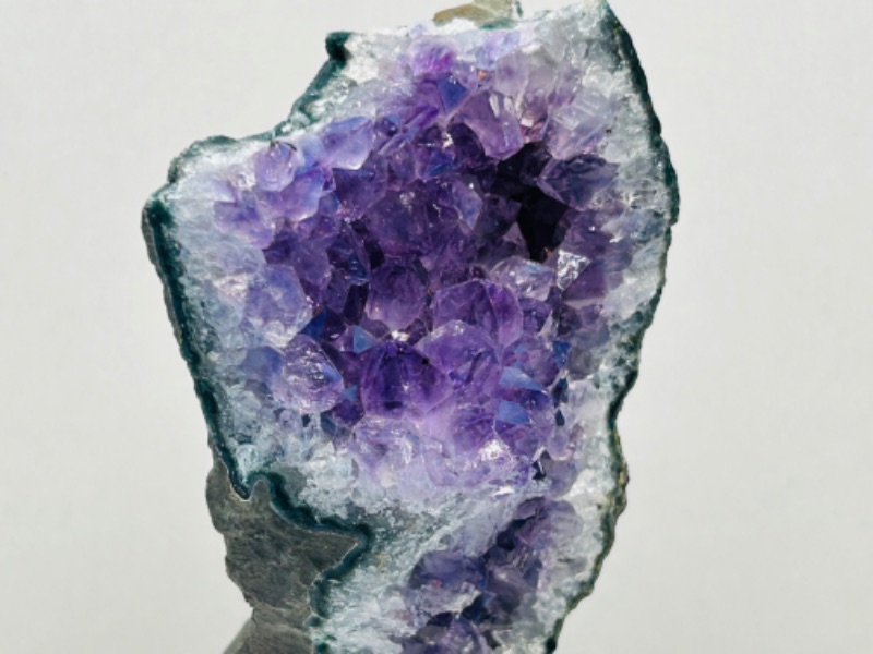 Photo 4 of 626042…5”  amethyst crystal rock on stand - height includes display stand 