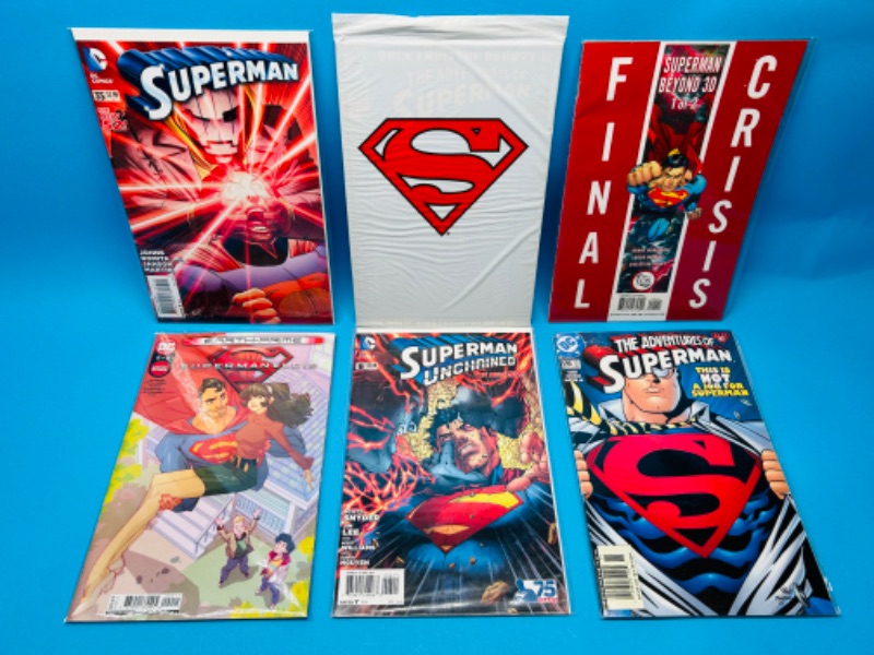 Photo 1 of 626050…6 Superman comics in plastic sleeves 