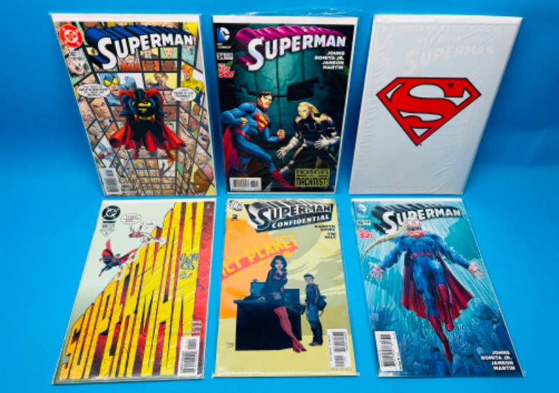 Photo 1 of 626051… 6 Superman comics in plastic sleeves 