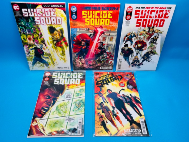 Photo 1 of 626060…5 suicide squad  comics in plastic sleeves 