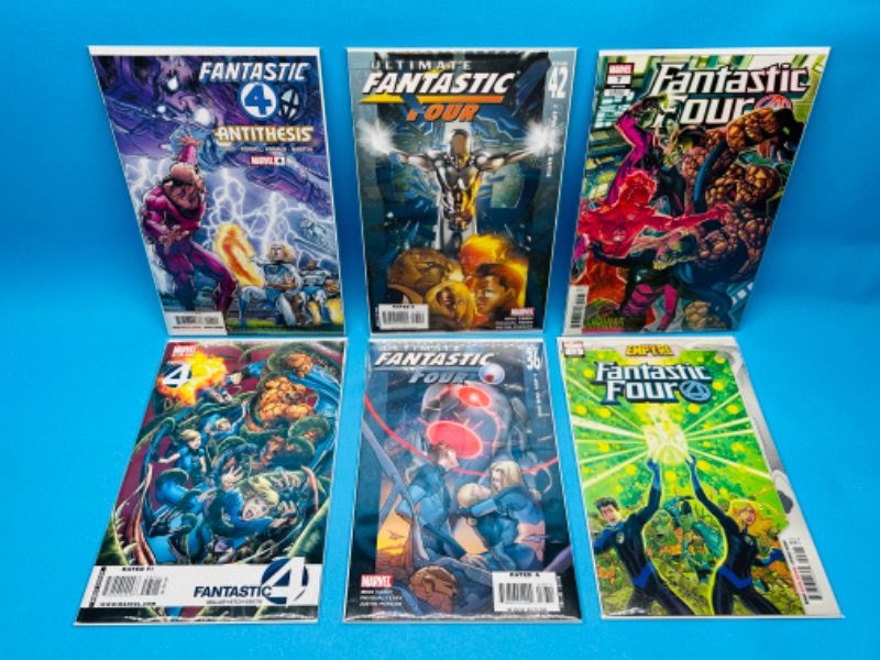 Photo 1 of 626062…6 fantastic four  comics in plastic sleeves 