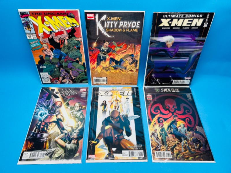 Photo 1 of 626063…  6 X-men comics in plastic sleeves 