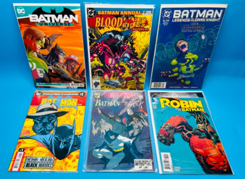 Photo 1 of 626064…6 Batman  comics in plastic sleeves 