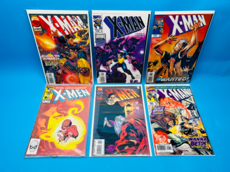 Photo 1 of 626070… 6 X-men comics in plastic sleeves 