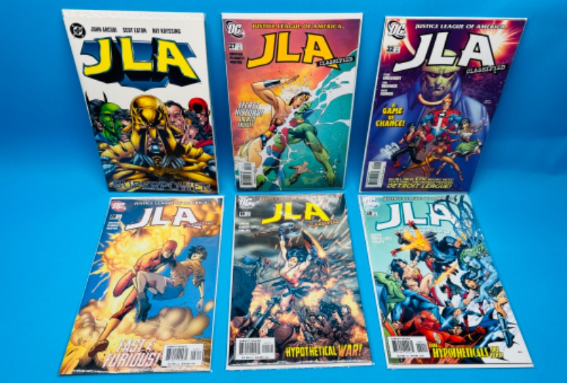 Photo 1 of 626077… 6 JLA comics in plastic sleeves 