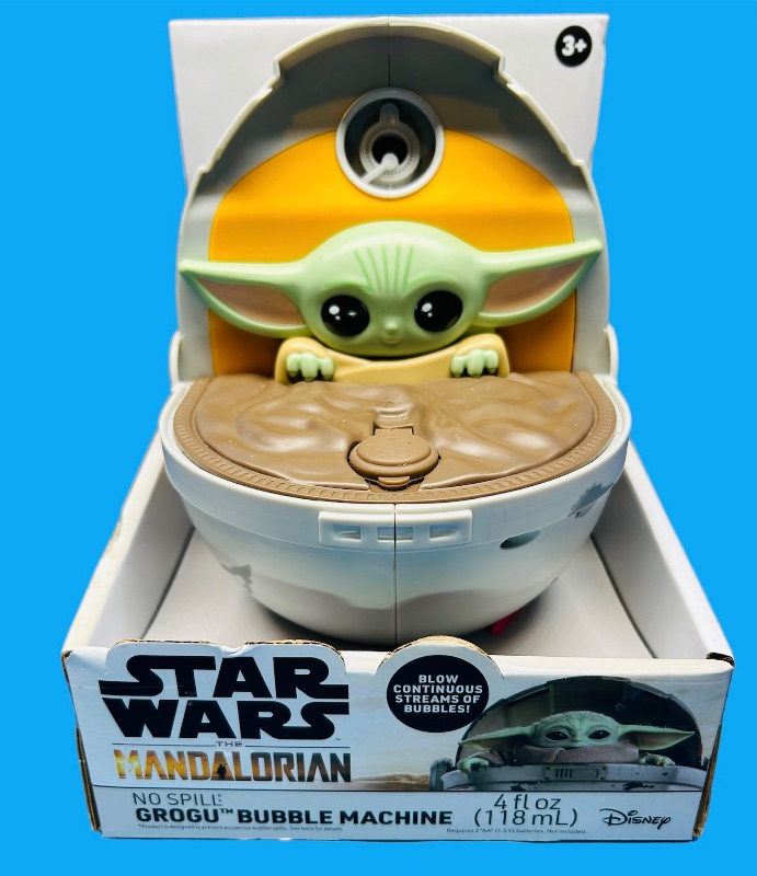 Photo 1 of 626136…Star Wars Mandalorian Grogu bubble machine 