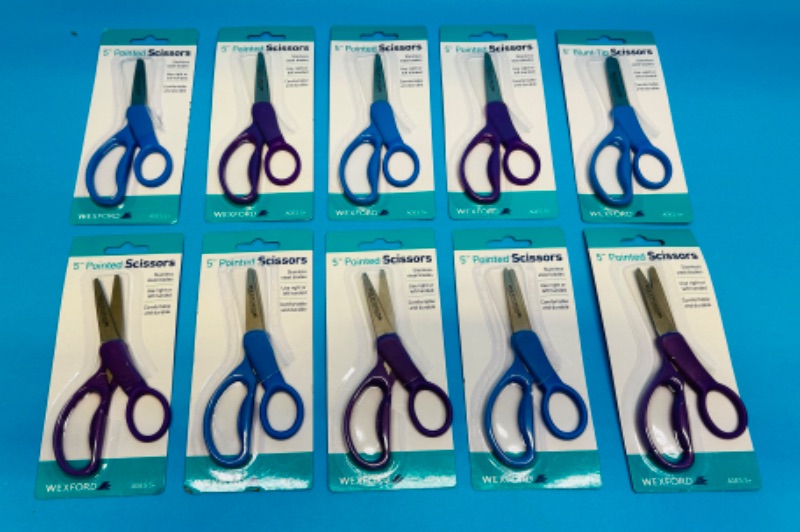 Photo 1 of 626143…10 pairs of 5” scissors 