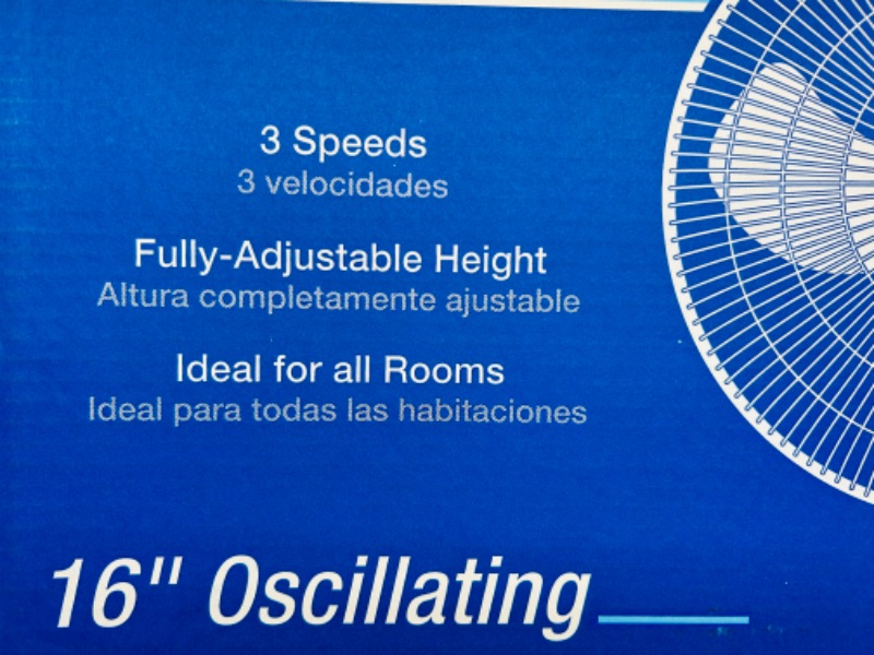 Photo 2 of 626160…Lasko 16” oscillating stand fan