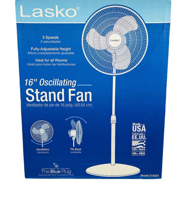 Photo 1 of 626161… Lasko 16” oscillating stand fan