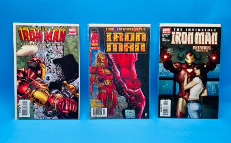 Photo 1 of 626173…3 iron man comics in plastic sleeves 