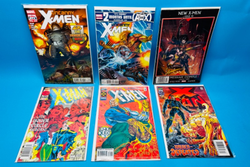 Photo 1 of 626183…6 X-men  comics in plastic sleeves 