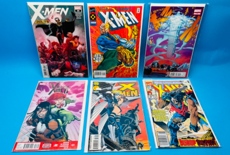 Photo 1 of 626184…6 X-men  comics in plastic sleeves 