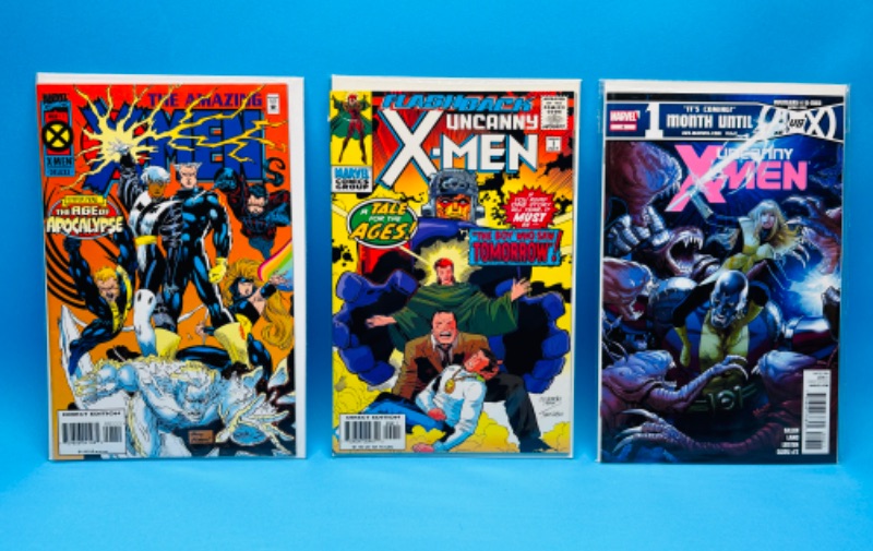 Photo 1 of 626190…3 X-men  comics in plastic sleeves 