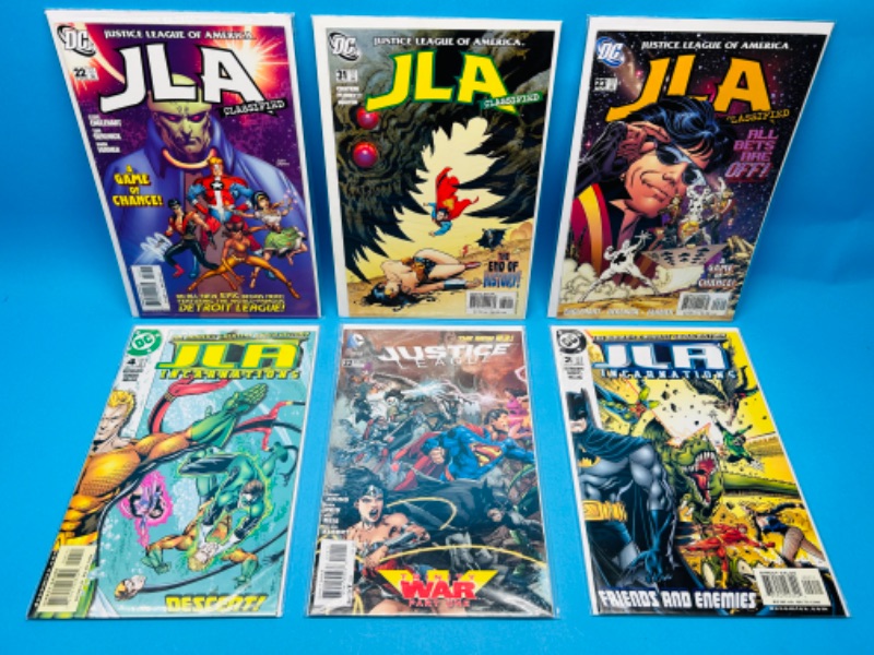 Photo 1 of 626194… 6 JLA comics in plastic sleeves 