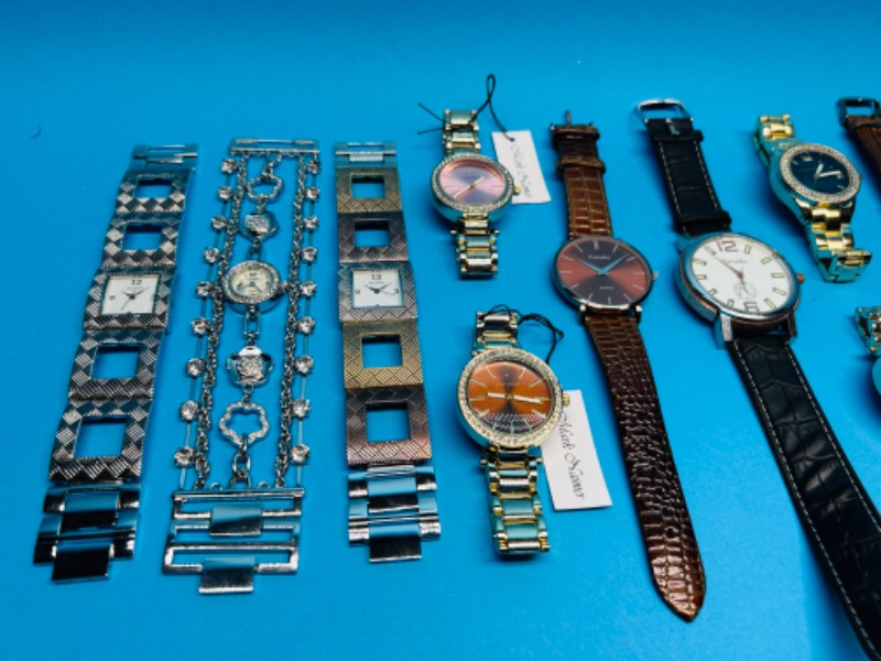 Photo 3 of 626203…will need batteries replaced 14 mens and women’s watches 