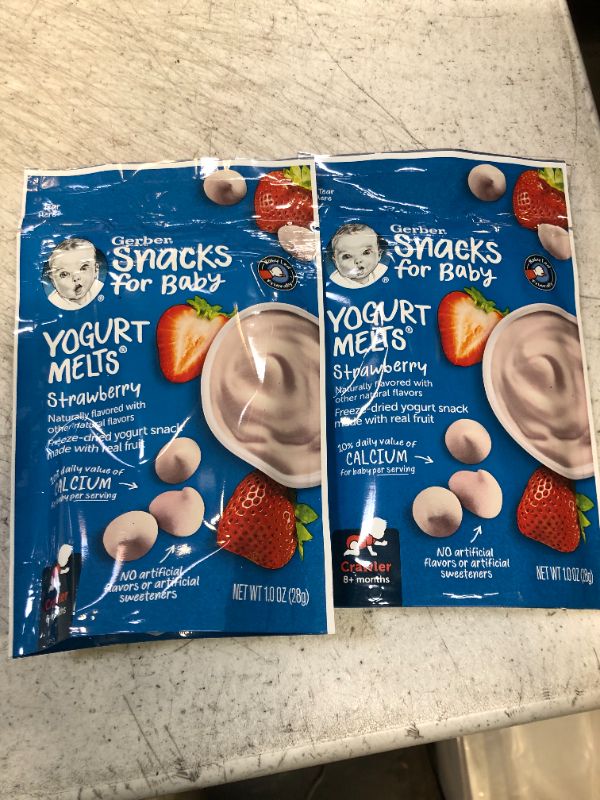 Photo 2 of Gerber Yogurt Melts Strawberry (Pack of 2) EXP 01/12/24