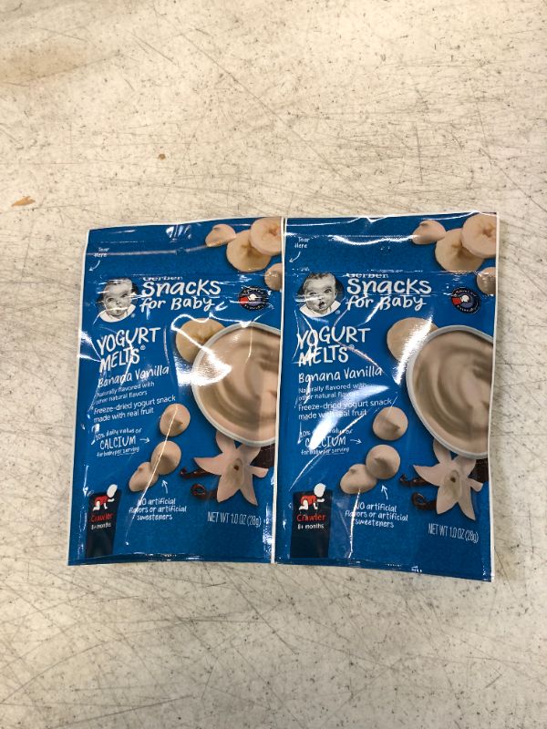 Photo 2 of Gerber Snacks for Baby Yogurt Melts (Banana Vanilla) EXP 11/14/23