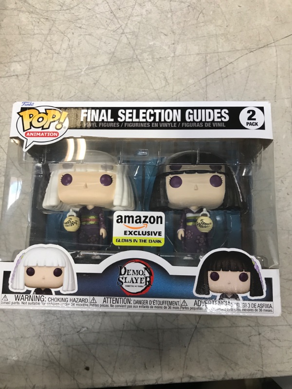 Photo 2 of Funko Pop! Animation: Demon Slayer - Final Selection Guides, Kanata and Kiriya Glow in The Dark (2-Pack), Amazon Exclusive