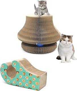 Photo 1 of Asfnn Magic Organ Cat Scratching Board Cat Toy with Funny Cat Toy, Cat Scratcher Cardboard Interactive Scratcher Cat Toy Cat Grinding Claw Foldable Convenient (14 Inch)
