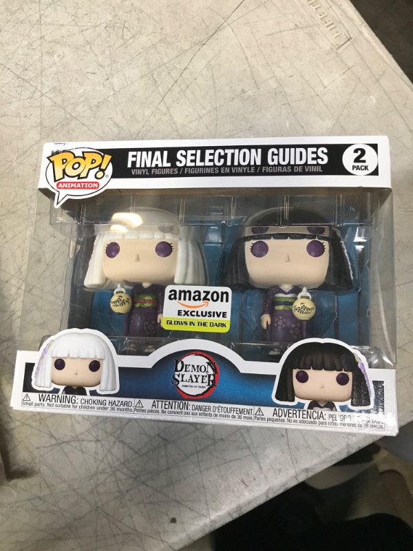 Photo 2 of Funko Pop! Animation: Demon Slayer - Final Selection Guides, Kanata and Kiriya Glow in The Dark (2-Pack), Amazon Exclusive