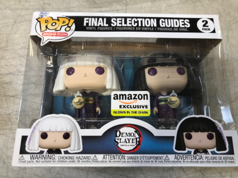 Photo 2 of Funko Pop! Animation: Demon Slayer - Final Selection Guides, Kanata and Kiriya Glow in The Dark (2-Pack), Amazon Exclusive