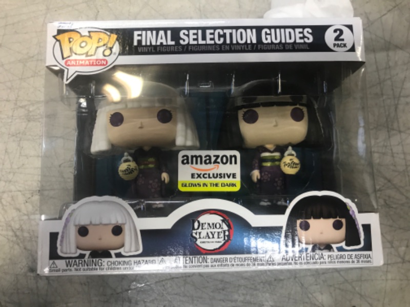 Photo 2 of Funko Pop! Animation: Demon Slayer - Final Selection Guides, Kanata and Kiriya Glow in The Dark (2-Pack), Amazon Exclusive