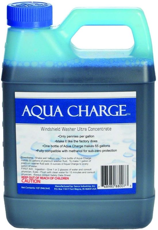 Photo 1 of 1 Quart Aqua Charge Windshield Washer Ultra Concentrate Fluid, Makes 55 Gallons
