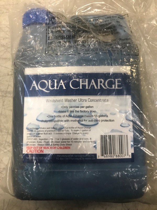 Photo 2 of 1 Quart Aqua Charge Windshield Washer Ultra Concentrate Fluid, Makes 55 Gallons
